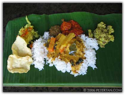 Passions of Kerala banana leaf rice