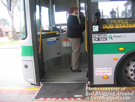 Transperth bus with ramp
