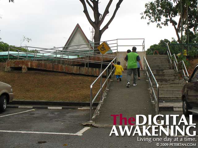 Ramp at Ayer Keroh Rest and Serivce Area
