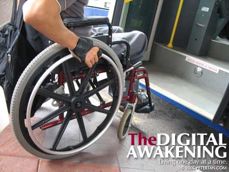 Barrier-Free and Accessible Transport Group (BEAT) at Bangsar LRT Bus Station