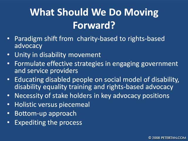 Paradigm shift from charity-based approach to rights-based approach