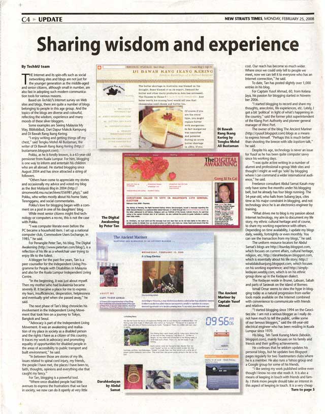 Rise of silver bloggers - NST - Tech & U - Page 4 - February 25, 2008