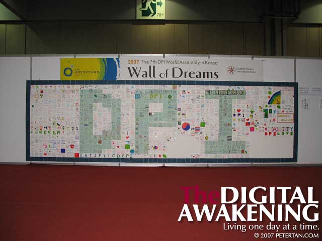 7th Disabled Peoples' International World Assembly Wall of Dreams