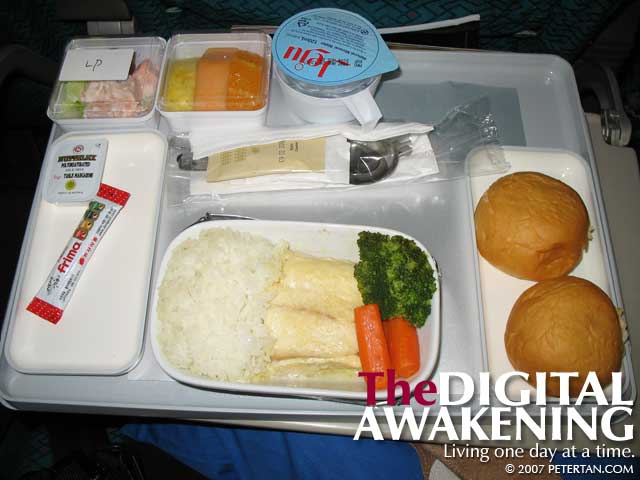 Malaysia Airlines low-protein meal that was not